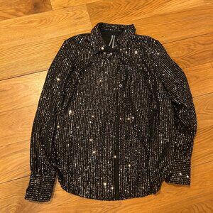 Anthropologie sequined blouse